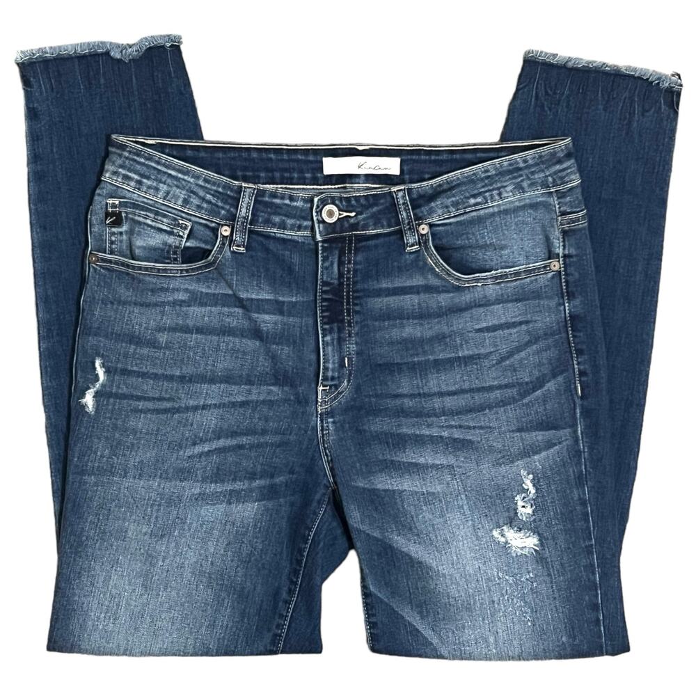 Kan Can (31) Annalise Skinny Distressed Scissor Hem Jeans - Stitch Fix Pants